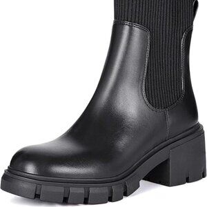 Women's Chelsea Ankle Boots Booties （black）